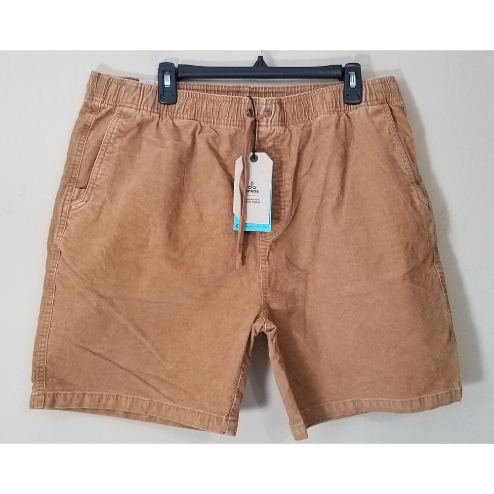 Prana Shorts‎ Men XXL Canyon Camp Corduroy Organic Drawstring Earthbound NEW